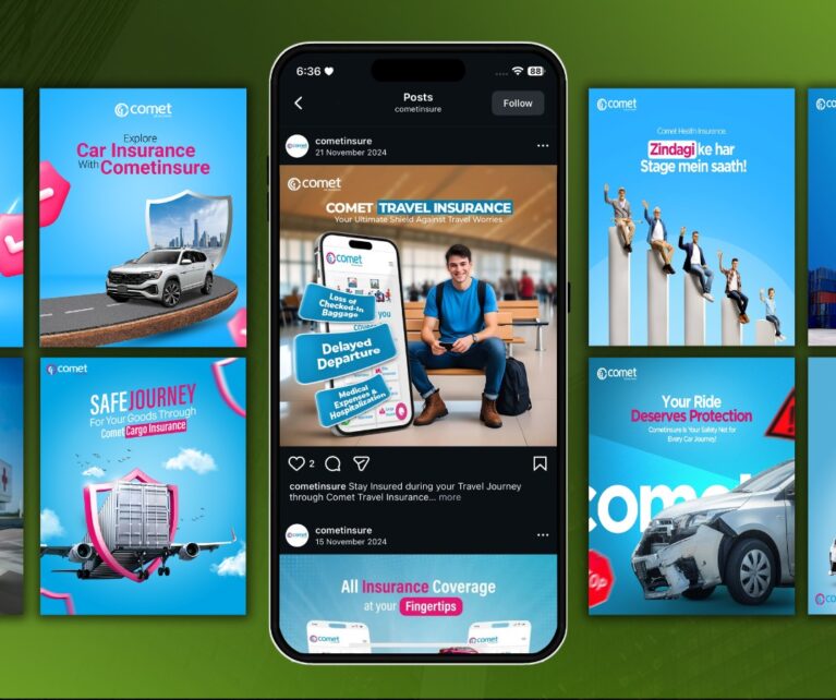 MDX Digitals manages Cometinsure social media presence through creative content, consistent branding, and audience-focused strategies designed to increase engagement and online visibility.
